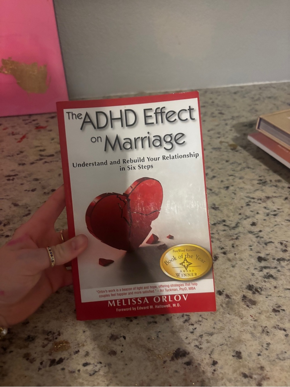 The ADHD Effect on Marriage by Melissa Orlov - Red and White Paperback